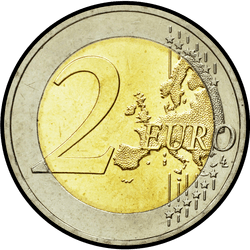 реверс 2€ 2009 "10 ° aniversario de la Unión Económica y Monetaria"
