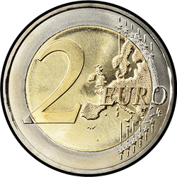 реверс 2€ 2018 "100 años a la República de Austria"