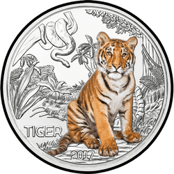 реверс 3€ 2017 "Тигр"