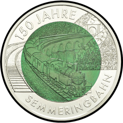 реверс 25 евро 2004 "150 лет железной дороге Земмеринг"