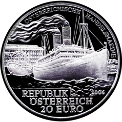 аверс 20€ 2006 "Австрийский торговый флот"
