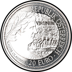 аверс 20 евро 2010 "Вирунум"