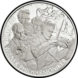 реверс 20 евро 2017 "175 лет Венскому филармоническому оркестру"