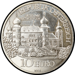 аверс 10 евро 2004 "Замок Артштеттен"