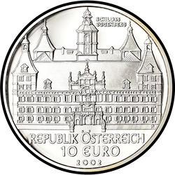 аверс 10 евро 2002 "Замок Эггенберг"