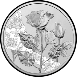 реверс 10€ 2021 "Роза - Любовь и желание"
