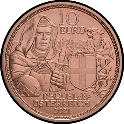 аверс 10 евро 2021 "Братство"