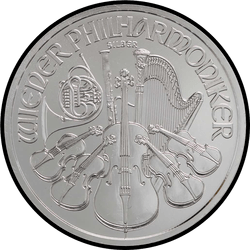 реверс 1,5 евро 2013 "Венская филармония 1oz silver"