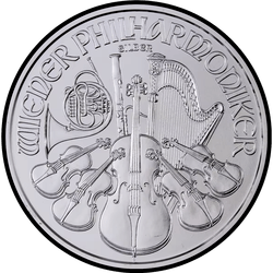 реверс 1,5 евро 2017 "Венская филармония 1oz silver"