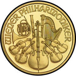 реверс 50 евро 2002 "Венская филармония 1/2 oz Gold"
