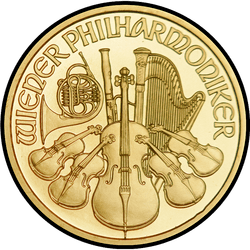 реверс 50€ 2003 "Венская филармония 1/2 oz Gold"