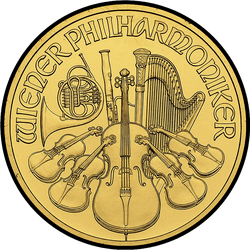 реверс 50 евро 2012 "Венская филармония 1/2 oz Gold"
