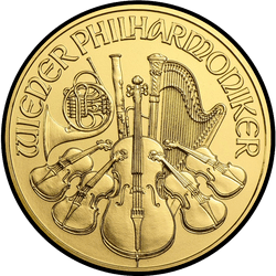 реверс 50 евро 2014 "Венская филармония 1/2 oz Gold"