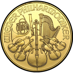 реверс 50 евро 2007 "Венская филармония 1/2 oz Gold"