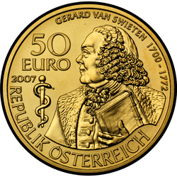 аверс 50 евро 2007 "Герард ван Свитен"