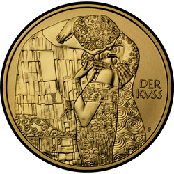 реверс 100 евро 2003 "Живопись (Густав Климт)"