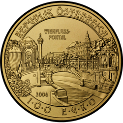 аверс 100 евро 2006 " Венские речные ворота"
