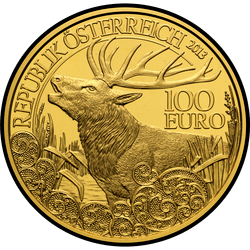 аверс 100 евро 2013 "Благородный олень"