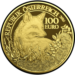 аверс 100 евро 2016 "Лиса"