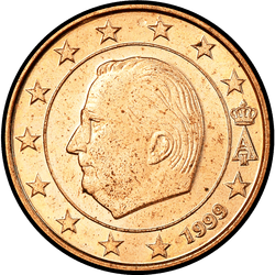аверс 1 цент (€) 1999 ""