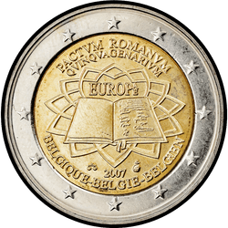 аверс 2€ 2007 "50. Jahrestag des Vertrags von Rom"