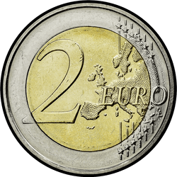 реверс 2€ 2009 "10-річчя Економічного та валютного союзу"