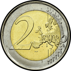 реверс 2€ 2012 "10 років євро банкнот та монет"