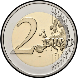 реверс 2€ 2017 "200 років Лєжського університету"