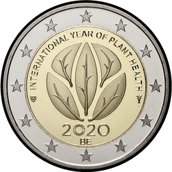 аверс 2€ 2020 "Uluslararası Bitki Sağlığı Yılı"