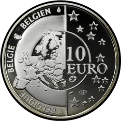 аверс 10 евро 2005 "60 лет мира и свободы в Европе"
