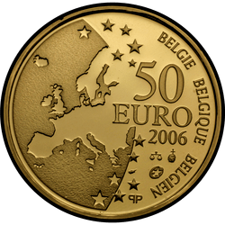 аверс 50 евро 2006 "400 лет со смерти Юста Липсия"