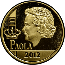 реверс 12½ евро 2012 "Королева Паола"