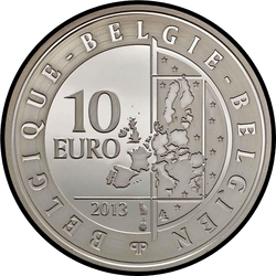 аверс 10 евро 2013 "Хюго Клаус"