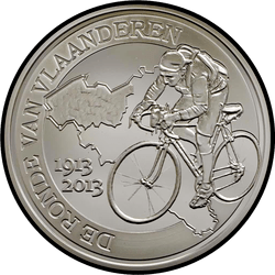 реверс 10 евро 2013 "100 лет велотуру Фландрии"