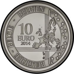 аверс 10 евро 2014 "100 лет с начала Первой мировой войны"