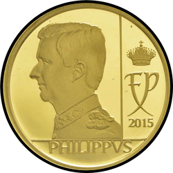 реверс 12½ евро 2015 "Король Филипп"