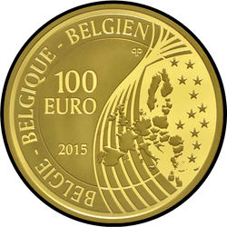 аверс 100 евро 2015 "Король Бельгии Филипп"