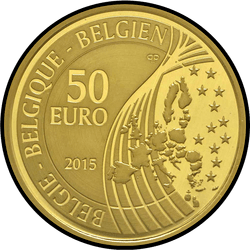 аверс 50€ 2015 "70 лет мира в Европе"