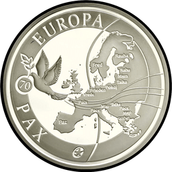 реверс 10€ 2015 "70 лет мира в Европе"