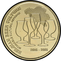 реверс 2½ евро 2021 "Бельгийская культура пива"