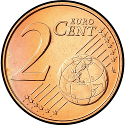реверс 2 цента (€) 2008 ""