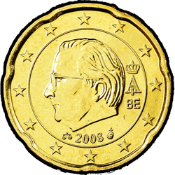 аверс 20 cents (€) 2008 ""