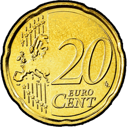 реверс 20 центів (€) 2008 ""