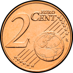 реверс 2 cents (€) 1999 ""