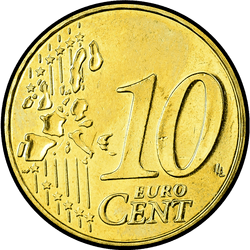 реверс 10 cents (€) 1999 ""
