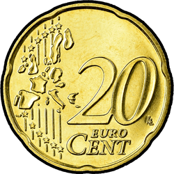 реверс 20 центів (€) 2002 ""