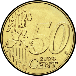 реверс 50 центів (€) 1999 ""