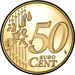 реверс 50 центов (€) 2001 ""