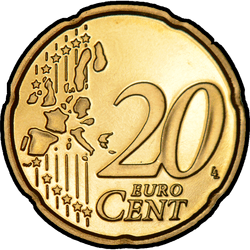 реверс 20 центов (€) 2001 ""