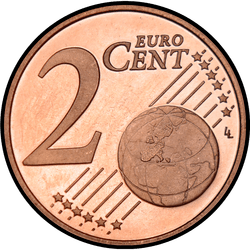 реверс 2 cents (€) 2001 ""